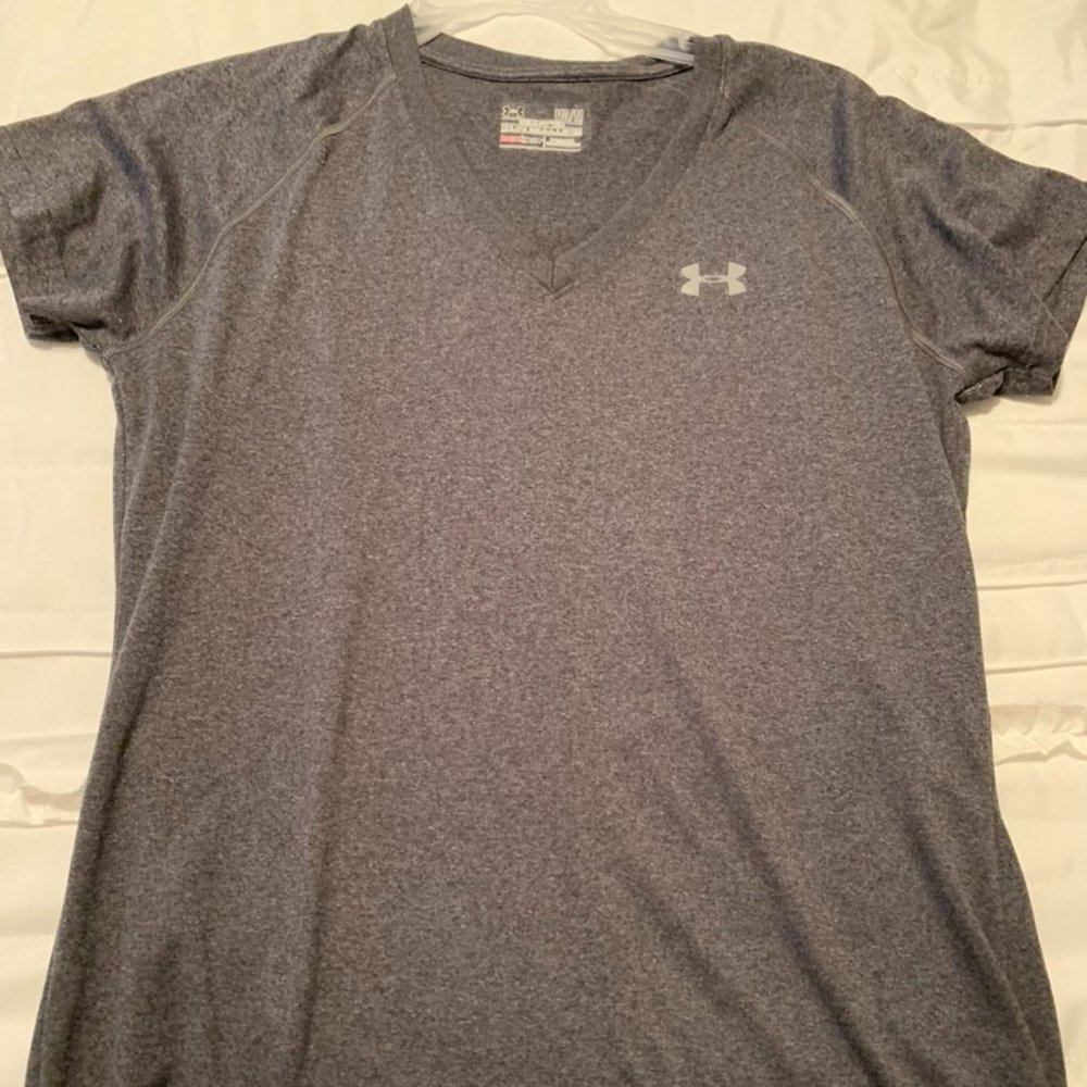 Under Armour V-Neck Short-Sleeved Athletic Shirt